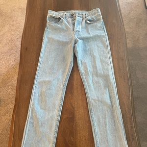 Brandy Melville raw hem jeans